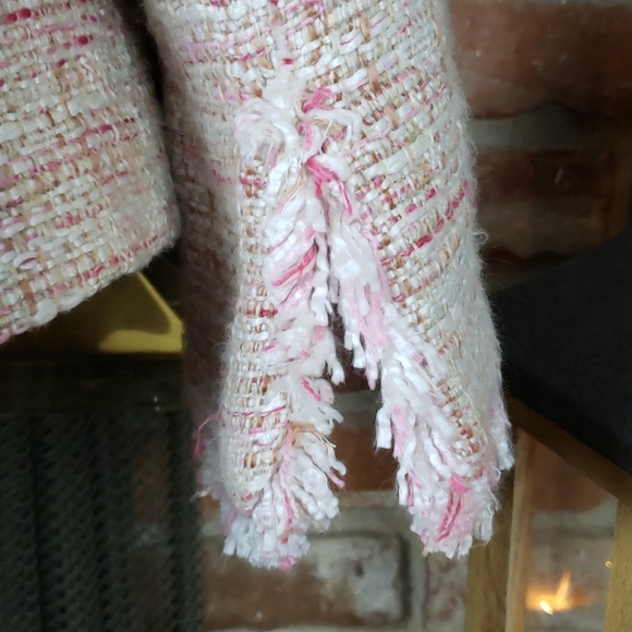 George Pink Boucle Lined Blazer Size 18/20 - Picture 5 of 9